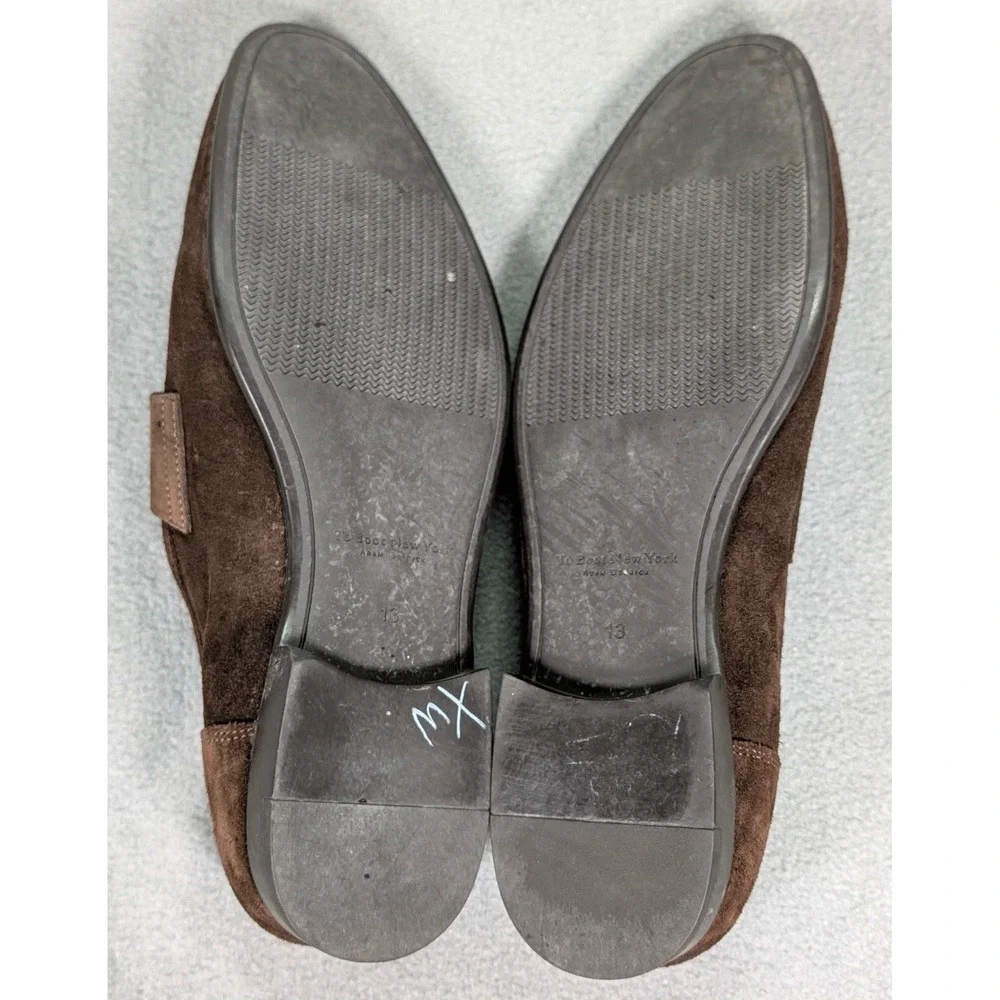 To Boot New York Ontario Brown Suede Penny Loafer Mens Sz 13 M Preppy Italy
